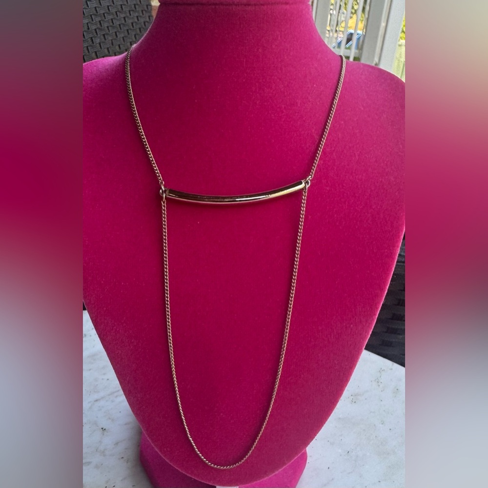 Ann Taylor Factory Gold Bar Necklace